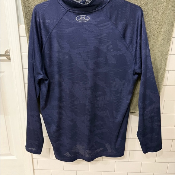 Under Armour Men’s Dark Blue HeatGear Top - Picture 2 of 4